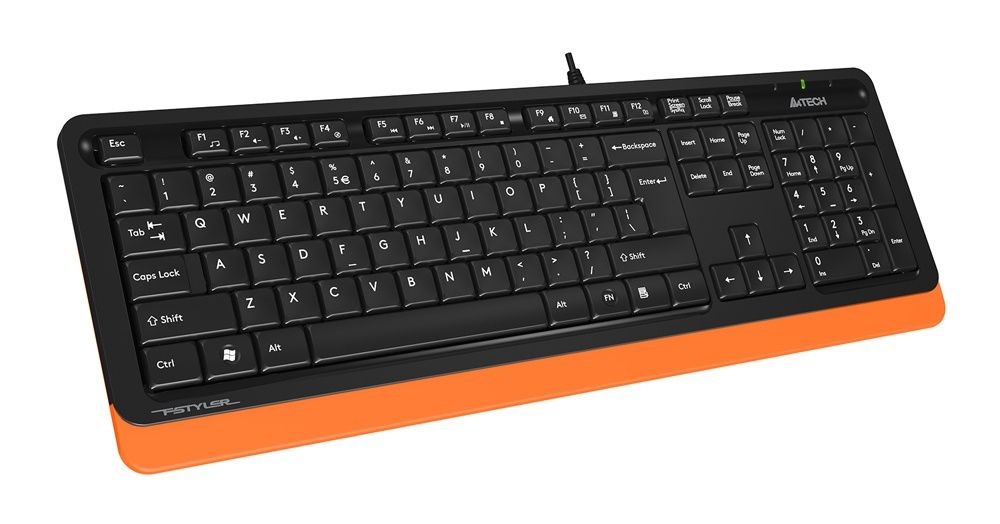 Клавиатура A4Tech Fstyler FK10 (черный/оранжевый)