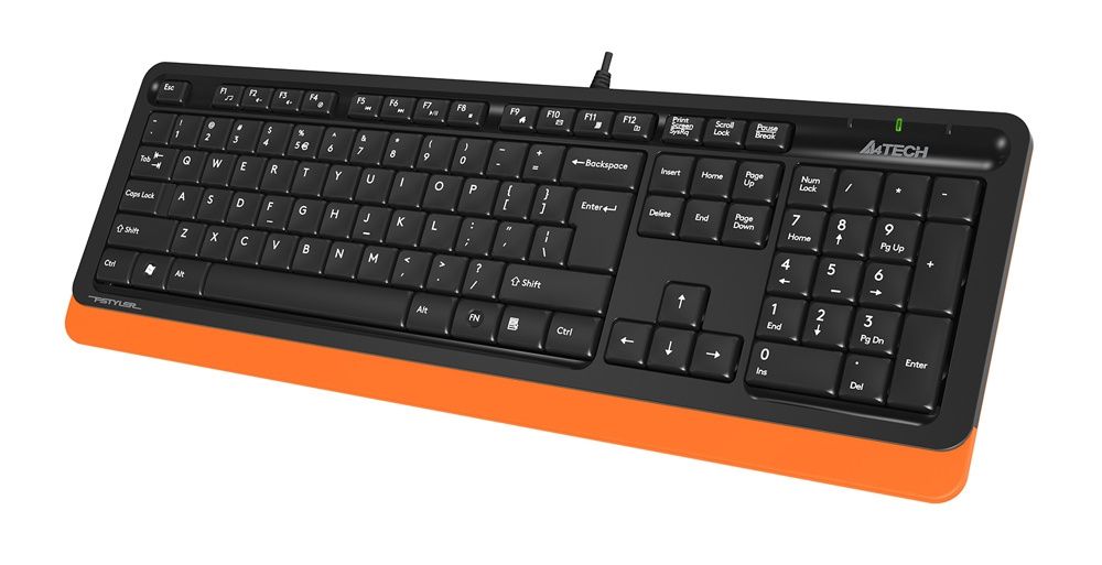 Клавиатура A4Tech Fstyler FK10 (черный/оранжевый)