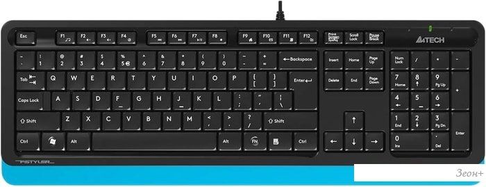 Клавиатура A4Tech Fstyler FK10 (черный/синий)