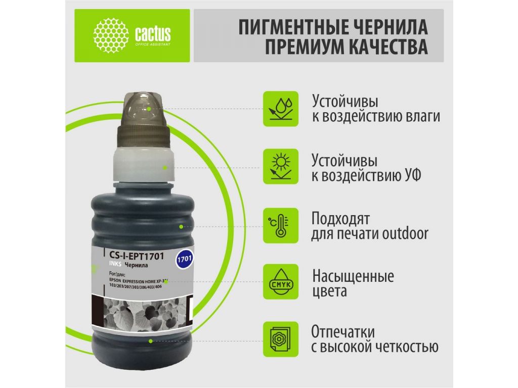 Чернила CACTUS CS-I-EPT1701