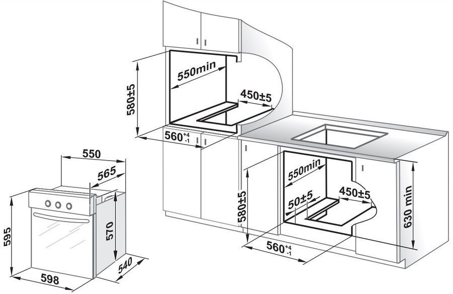 Газовый духовой шкаф GEFEST 621-01 К53