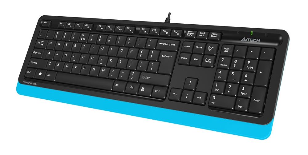 Клавиатура + мышь A4Tech Fstyler F1010 (черный/синий)