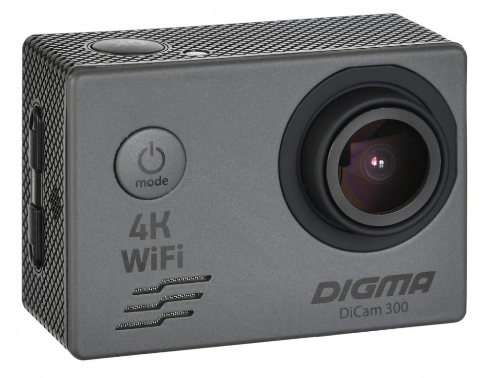 Экшен-камера Digma DiCam 300 (серый)