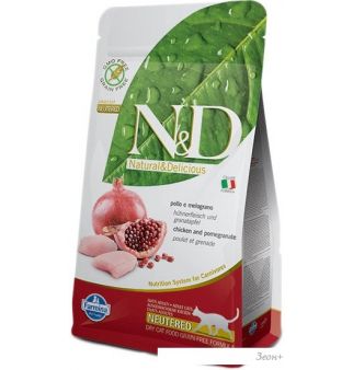 Сухой корм для кошек Farmina N&D Grain Free Cat Chicken & Pomegranate Neutered 5 кг