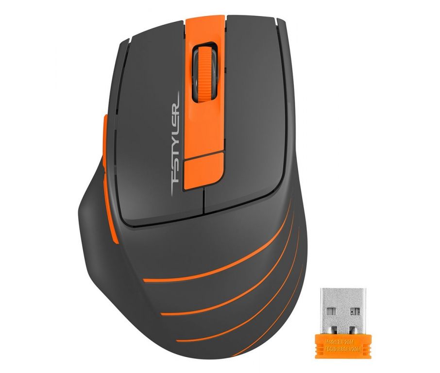Мышь A4Tech Fstyler FG30 (черный/оранжевый)