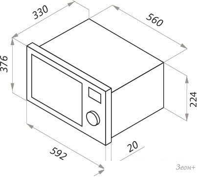 Микроволновая печь MAUNFELD JBMO.20.5GRBG