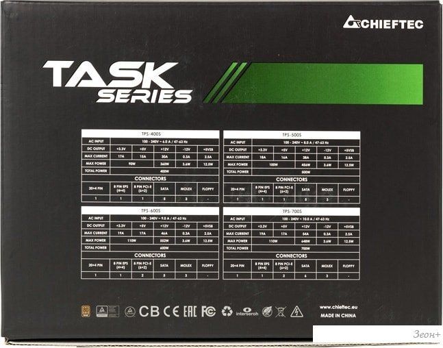 Блок питания Chieftec Task TPS-600S (черный)
