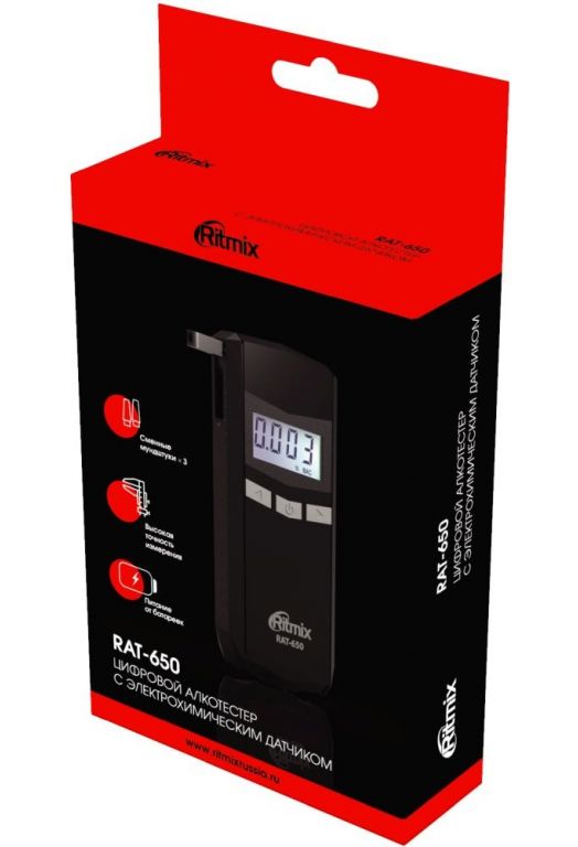 Алкотестер Ritmix RAT-650