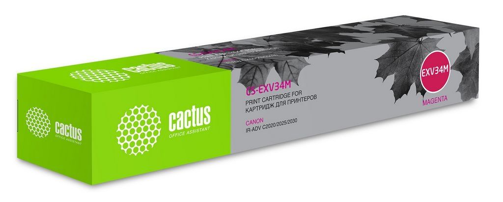 Картридж CACTUS CS-EXV34M (аналог Canon C-EXV34 Magenta)