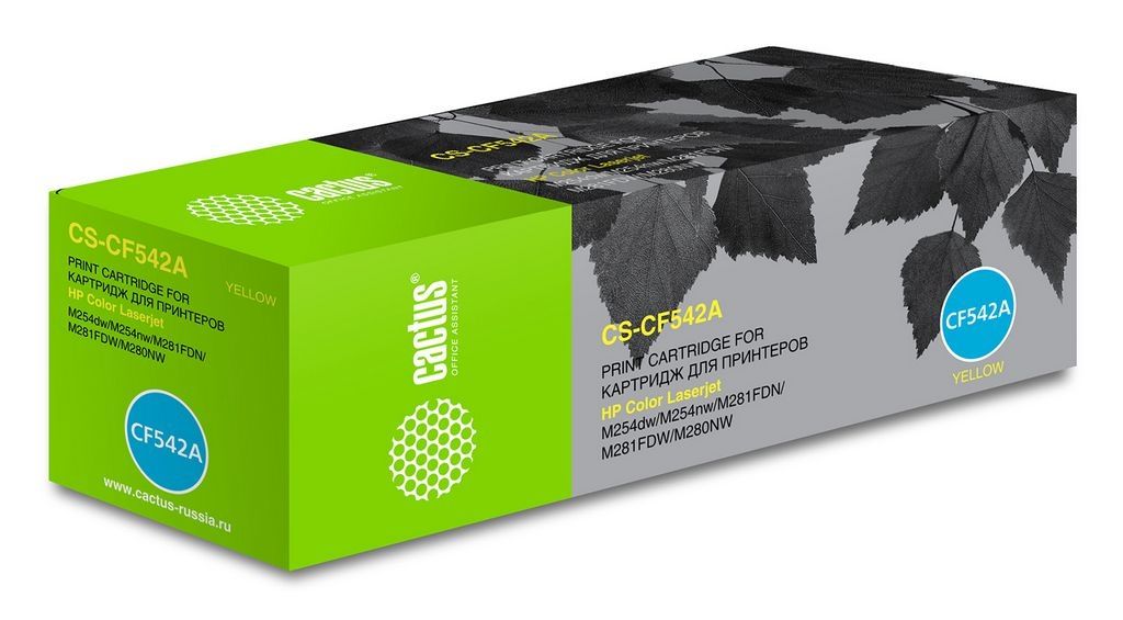 Картридж CACTUS CS-CF542A (аналог HP 203A CF542A)