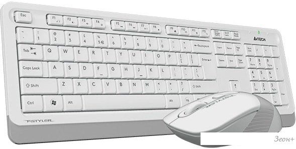 Клавиатура + мышь A4Tech Fstyler FG1010 (белый/серый)