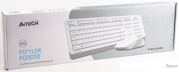 Клавиатура + мышь A4Tech Fstyler FG1010 (белый/серый)