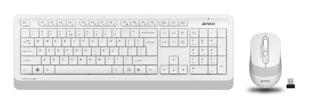 Клавиатура + мышь A4Tech Fstyler FG1010 (белый/серый)