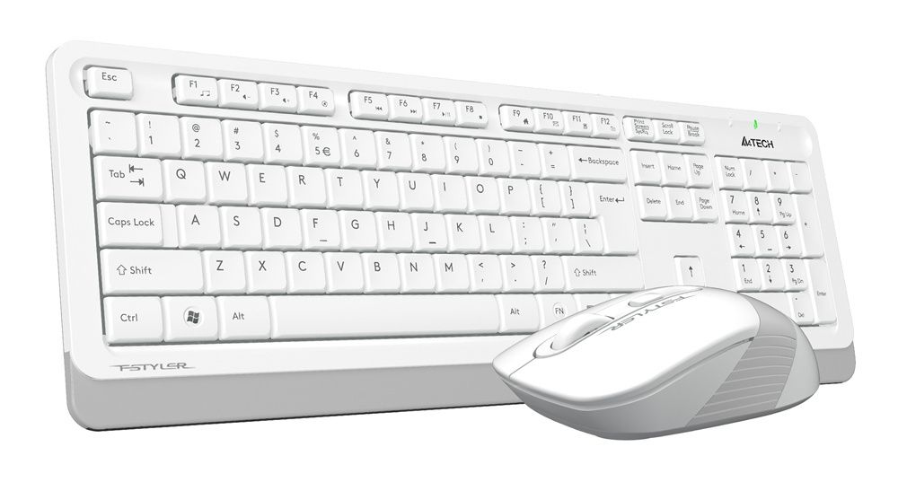Клавиатура + мышь A4Tech Fstyler FG1010 (белый/серый)