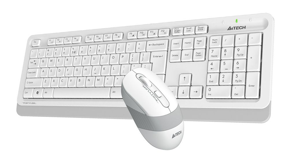 Клавиатура + мышь A4Tech Fstyler FG1010 (белый/серый)