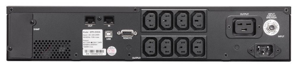 Источник бесперебойного питания Powercom Smart King Pro+ SPR-2000 LCD