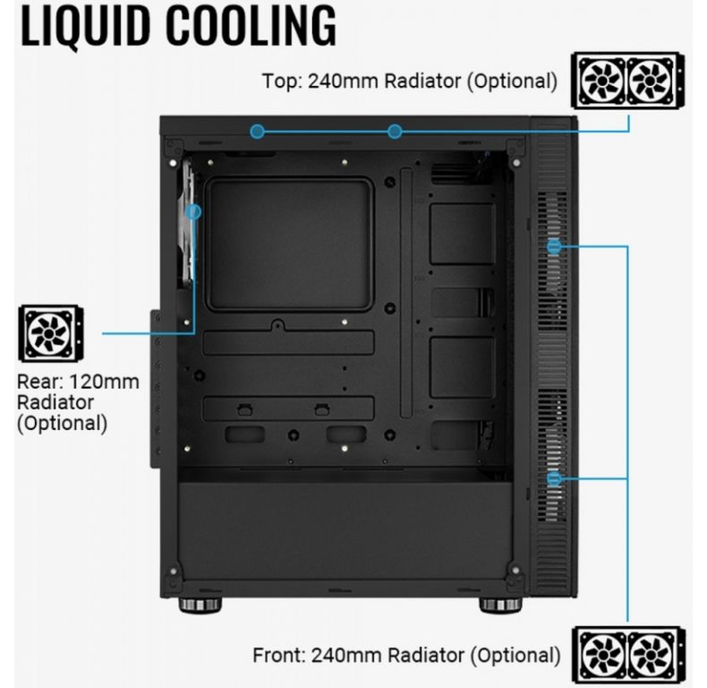 Корпус Aerocool Python-G-BK-v1 черный