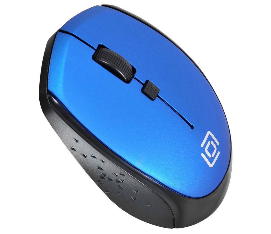 Мышь Oklick 488MW (черный/синий)