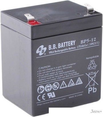 Аккумулятор для ИБП B.B. Battery BP5-12 (12В/5 А·ч)