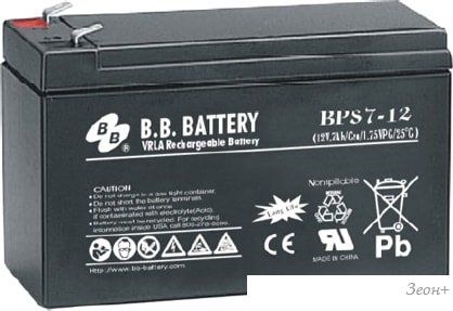 Аккумулятор для ИБП B.B. Battery BPS7-12 (12В/7 А·ч)