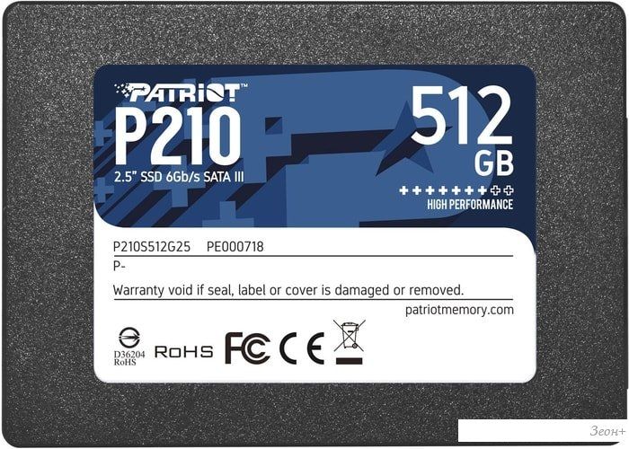 SSD Patriot P210 512GB P210S512G25
