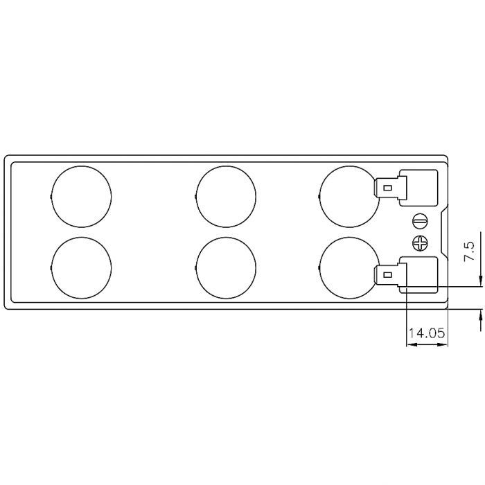 Аккумулятор для ИБП CSB UPS122406 F2 (12В/5 А·ч)