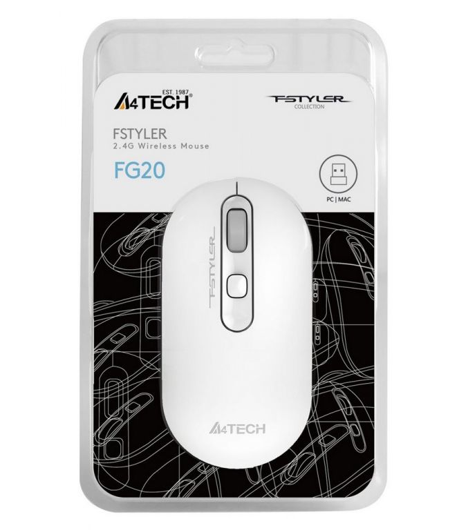 Мышь A4Tech Fstyler FG20 (белый)