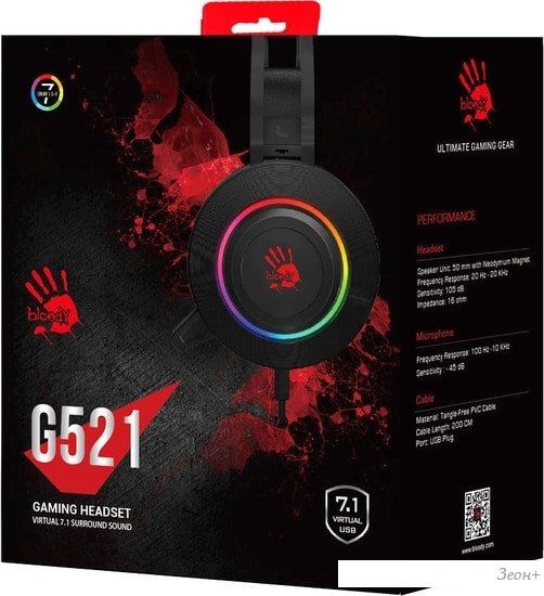 Наушники A4Tech Bloody G521 (черный)