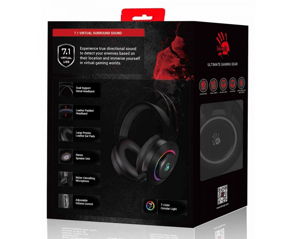 Наушники A4Tech Bloody G521 (черный)