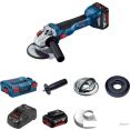Угловая шлифмашина Bosch GWS 18V-10 Professional 06019J4004 (с 2-мя АКБ, кейс)