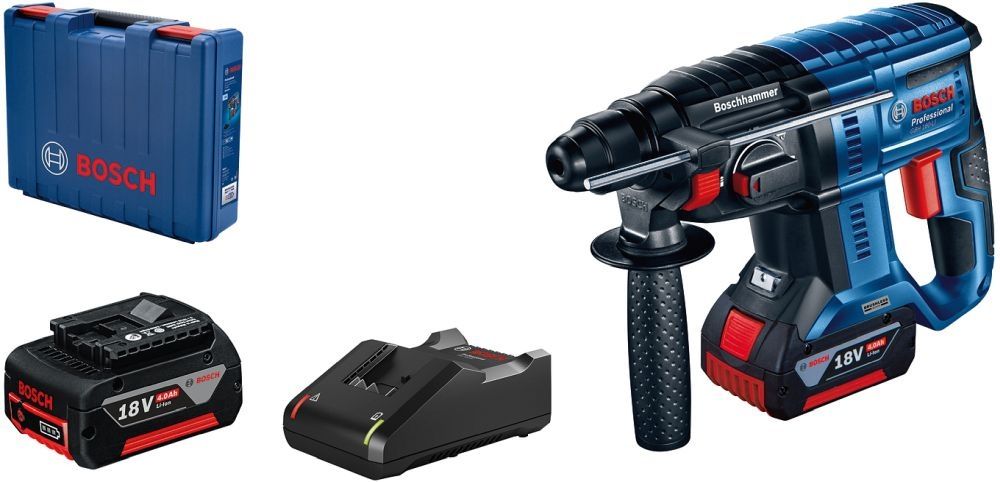 Перфоратор Bosch GBH 180-LI Professional 0611911121 (с 2-мя АКБ, кейс)