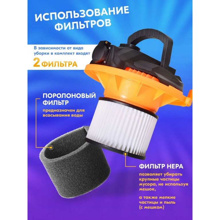 Пылесос Вихрь СП-1500/20 72/19/1