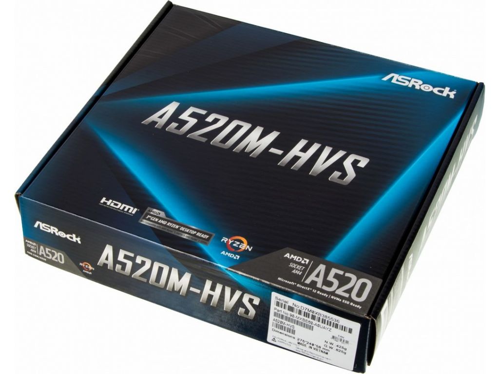 Материнская плата ASRock A520M-HVS