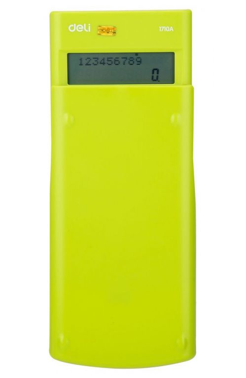 Калькулятор научный Deli E1710A/GRN зеленый 10+2