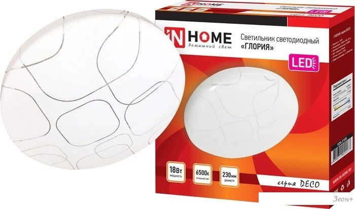 Люстра-тарелка In Home Deco 18 Вт 6500 К (глория)