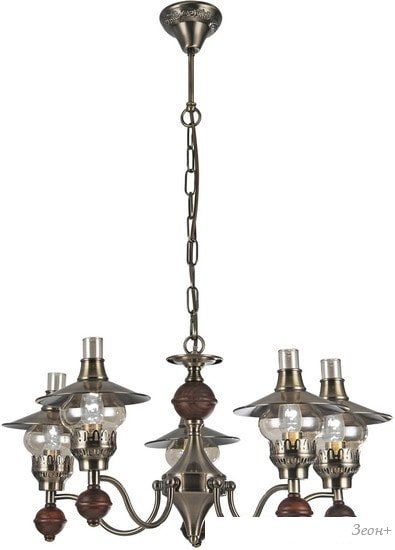 Люстра средней высоты Arte Lamp Trattoria Bronze A5664LM-5AB