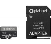   Platinet Pro 3 microSDXC PMMSDX512UIII 512GB + 