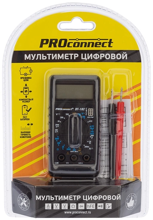Мультиметр PROconnect DT-182