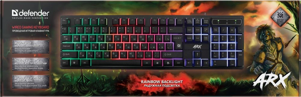 Клавиатура Defender Arx GK-196L RU