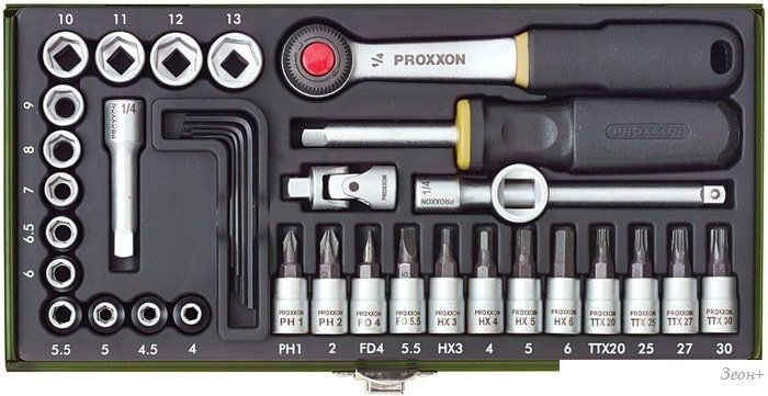 Универсальный набор инструментов Proxxon 23080 (36 предметов)