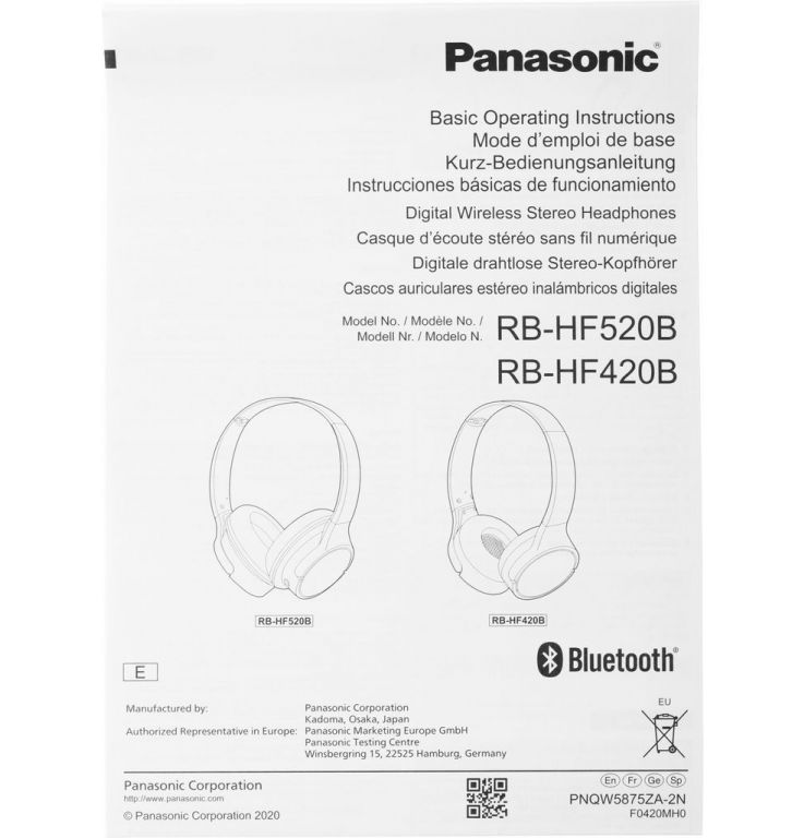 Наушники Panasonic RB-HF520BGEK