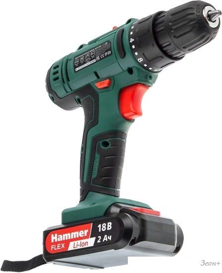 Дрель-шуруповерт Hammer Flex ACD18BS (с 2-мя АКБ, кейс)