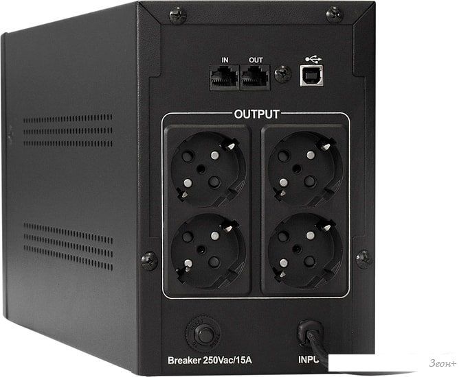 Источник бесперебойного питания ExeGate UNB-1500.LED.AVR.EURO.RJ.USB EP212521RUS