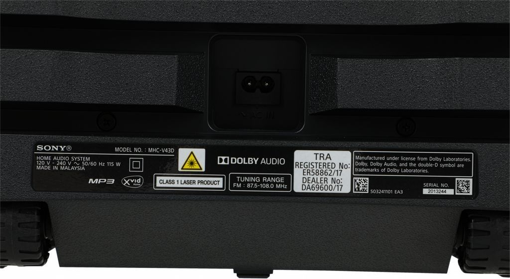 Колонка для вечеринок Sony MHC-V43D