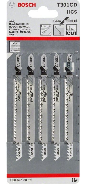 Набор оснастки Bosch 2608637590 (5 предметов)