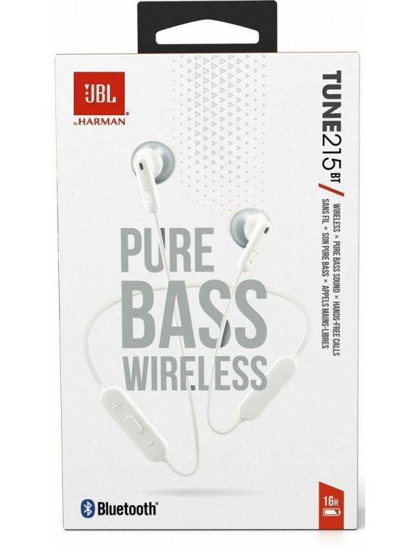 Наушники JBL Tune 215BT (белый/серебристый)