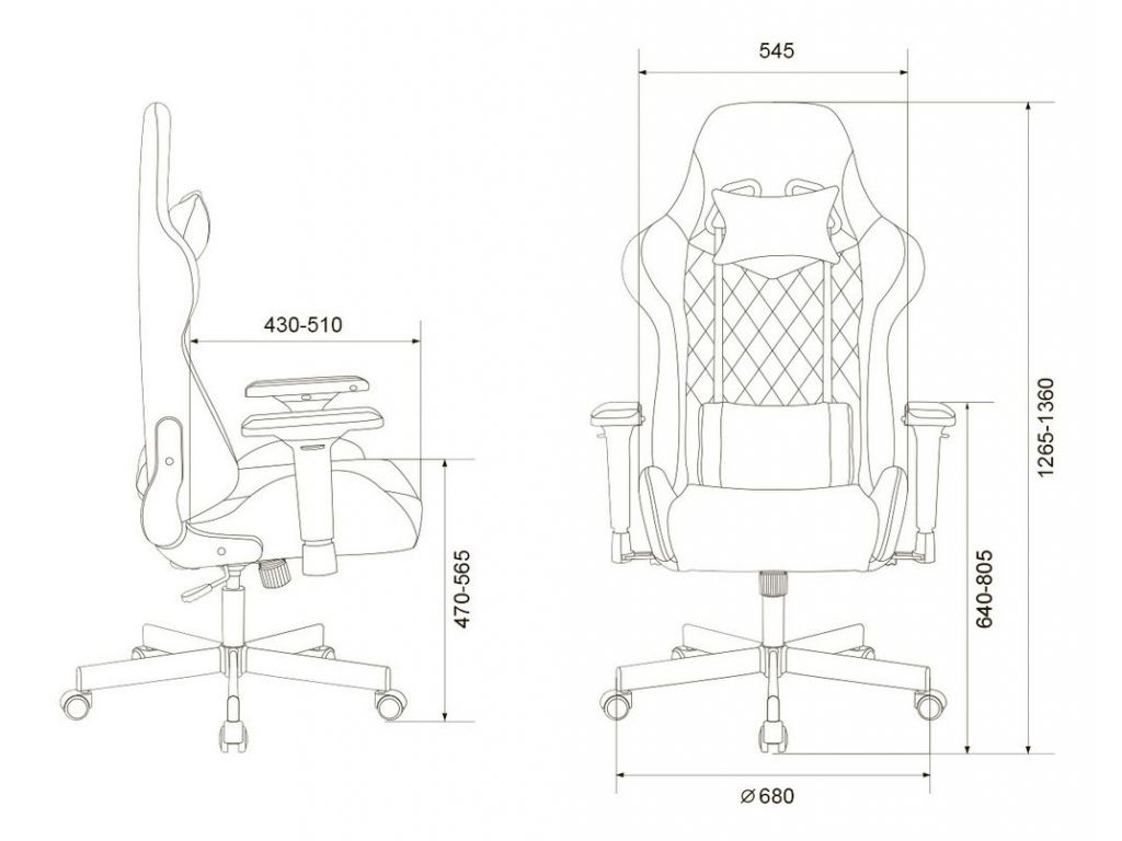Кресло Бюрократ Viking 7 Knight B Fabric (черный)