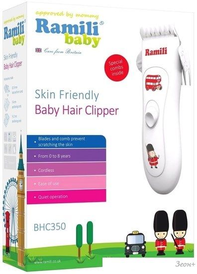 Машинка для стрижки волос Ramili Baby Hair Clipper BHC350