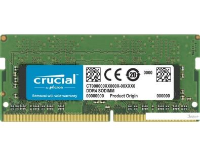   Crucial 32GB DDR4 SODIMM PC4-25600 CT32G4SFD832A