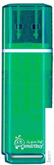 USB Flash Smart Buy Glossy Green 4GB (SB4GBGS-G)